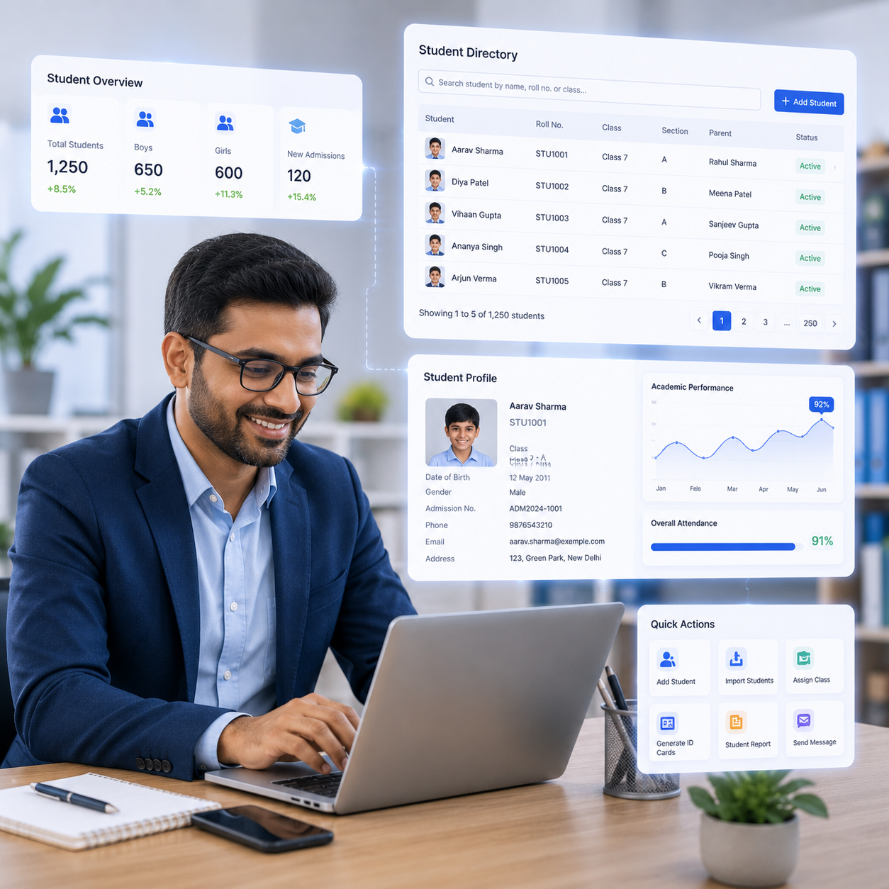 Student Management Dashboard